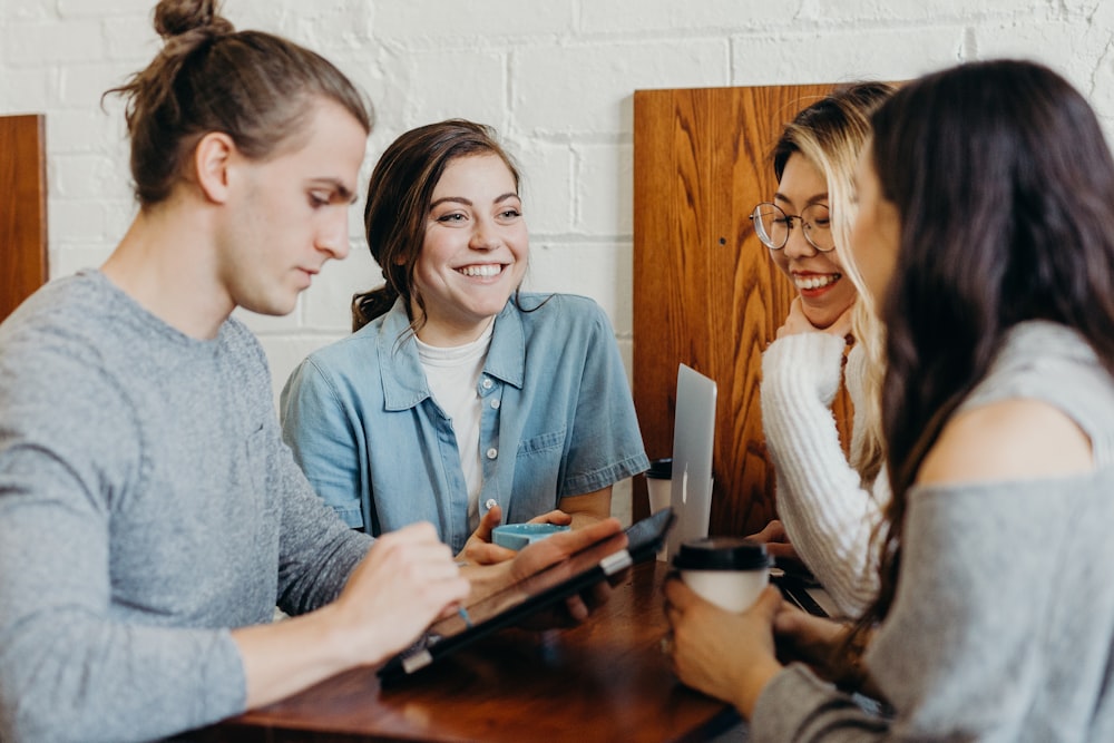 A founding team reviewing their finances together